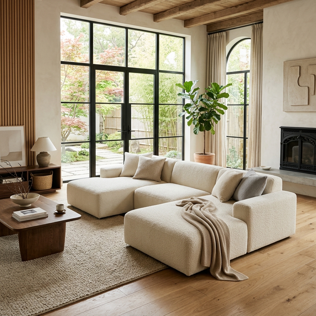 Como Cozy Bouclé Sofa